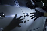 Car theft stock image