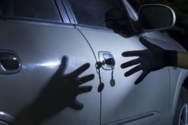 Car theft stock image
