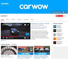 Carwow YouTube channel