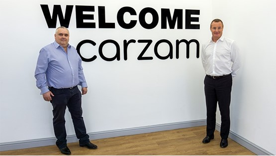 Big Motoring World chief executive Peter Waddell (left) and former Cox Automotive president of international operations John Bailey are set to launch Carzam
