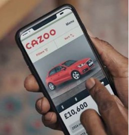 Cazoo online car sales smartphone app