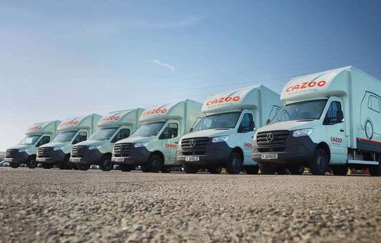 Cazoo used car transporter lorries