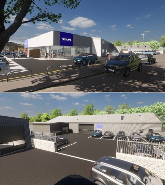 Artist's impression: how the new Clive Brook Volvo Bradford dealership will look