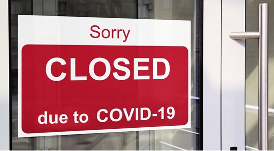 Car dealerships closed due to the COVID-19 lockdown