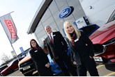 Perrys Leasing launch (right to left): executive director Denise Millard, director David Johnson and team leader Jo Sadler
