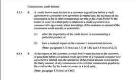 CONC commission disclosure rules