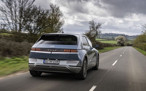 Hyundai's Ioniq 5 EV hatchback, rear view