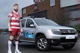 Dacia visited Wigan Warriors to launch three-year RFL sponsorship deal