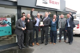 Dales Seat Scorrier has been named Seat Dealer of the Year for outstanding performance in 2017.