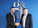 Dino Kyriacou chief executive at GP (left) and Geoff Cousins (right) who has been appointed chairman at GP