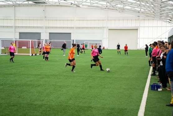 Inchcape's Copa Del Cure Leukaemia team in action at St George's Park