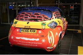 Renault Retail Group's festive Zoe EV
