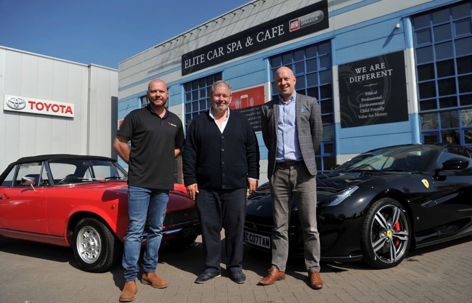 Pictured (L-R) David Owen, Chris Cottam, Martin Freeman