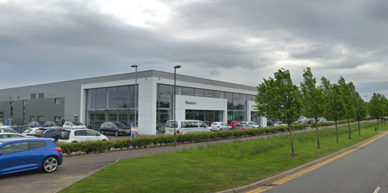 EWMG's existing Volkswagen car dealership near Edinburgh