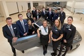 The new recruits at Farnell Jaguar Land Rover Bolton, with James Boyd, head of business (far left)