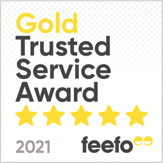 Feefo Gold Trusted Service Award 2021