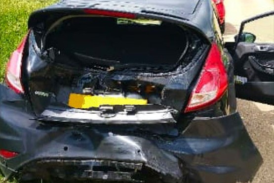 Ford Fiesta damaged