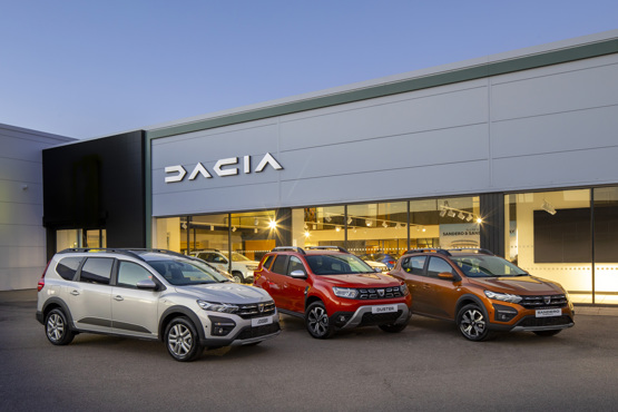 New Dacia showroom corporate identity