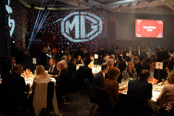 MG dealers gathered at the brand's retailer of the year awards 2022