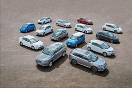 A collection of the EVs currently available to UK customers