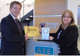 ASE chairman Mike Jones and Clair Dyson, ASE director for people and development
