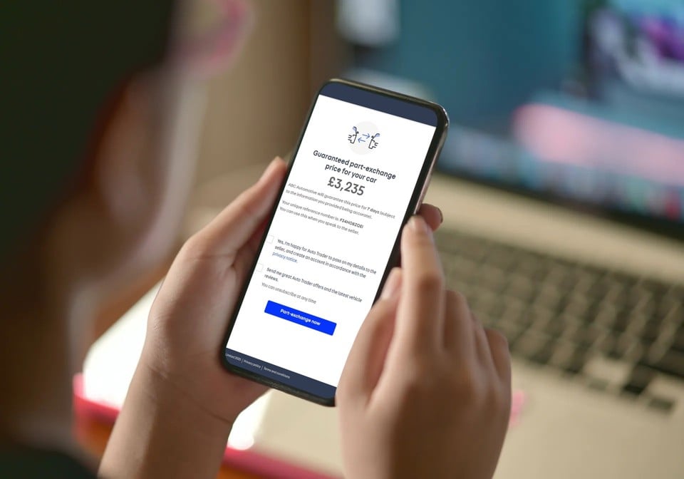 Auto Trader's GPX guaranteed part-exchange platform in action