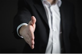 An employers' welcome handshake 