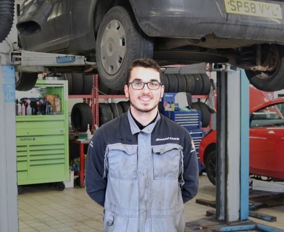 Harry Chaundy, Apprentice of the Year 2019 at Arnold Clark’s GTG Training