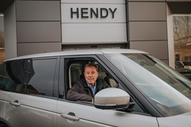 Harry Redknapp in a Range Rover