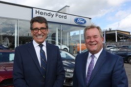Hendy Group operations director Andy Stevenson (left) with Kevin Griffin, Ford’s UK director of sales