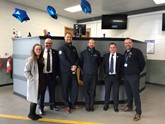   Pictured from left to right: Toni Rellis (Manheim Account Manager), Simon Palmer (Hendy Used Car Sales Director), Kevin Blincowe (Manheim Senior Group Auctioneer), Matthew Hewer (Manheim Group Auctioneer), Mark Sanger (Hendy Group Used Car Manager), and Mark Wilkinson (Manheim Reginal Buyer Services Manager)