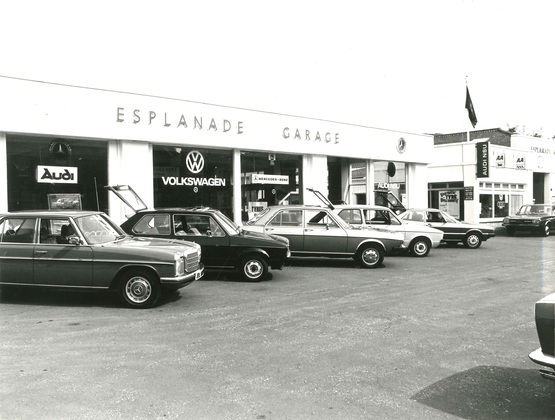 Esplanade's car dealership back in the 1970s