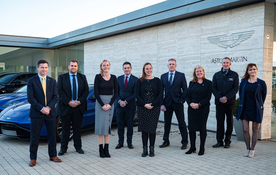 Award winners: the team at HR Owen’s Cheltenham Aston Martin dealership