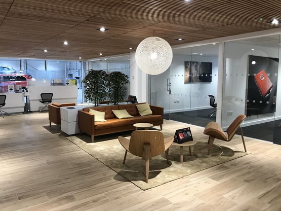 Inside Marshall Motor Group's Volvo Car UK showroom in Peterborough