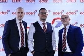 Eden Motor Group's new operations directors (from Left) Russell Catlow, Mike Earle and Matt Gill