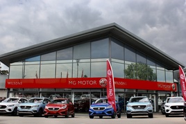 Wilsons Group's new MG Motor UK car dealership in Epsom