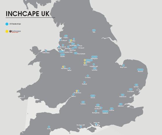 Inchcape UK site map 2021