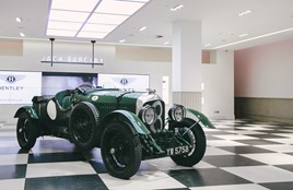 An original Bentley Blower on display at Jack Barclay Bentley