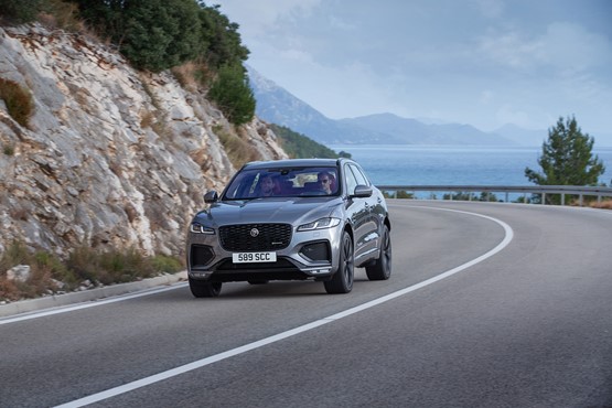 A new grille, daytime running lights (DRL) and LED headlights are part of the new F-Pace's makeover