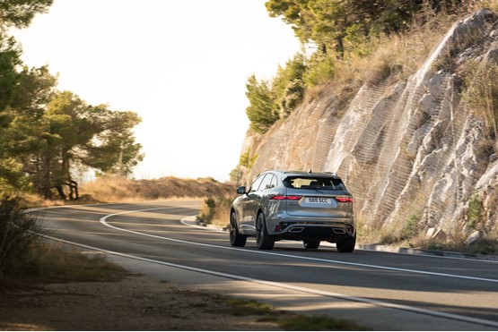 All-wheel-drive and an eigh-speed automatic gearbox are standard across the Jaguar F-Pace range