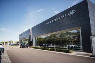 An Arch Concept Jaguar Land Rover (JLR) car dealership