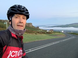 JCT600 froup finance director Nigel Shaw completes his 500-mile challenge