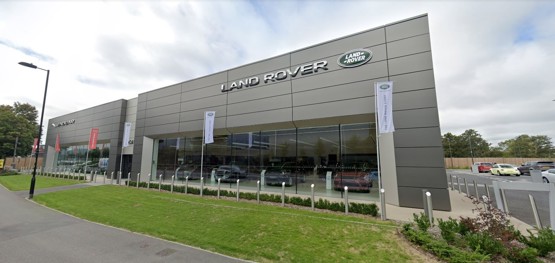 The Dual Arch Jaguar Land Rover (JLR) dealership in Southampton