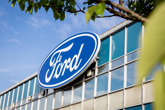 Signage on Ford's production facility at Halewood, Merseyside