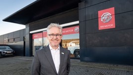 JCT600 chief executive John Tordoff outside MG Bradford