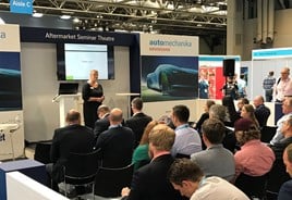 IAAF chief executive Wendy Williamson at Automechanika Birmingham 2018