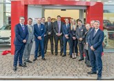 Paul Philpott (far right) with the team from Ringways Kia Leeds