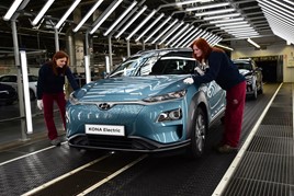 Kona Electric production at Hyundai’s European Czech plant