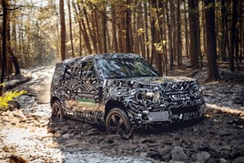 The new Land Rover Defender in off-road testing