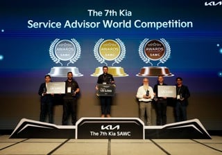 James Felgate wins global gold at 2025 Kia service advisor competition